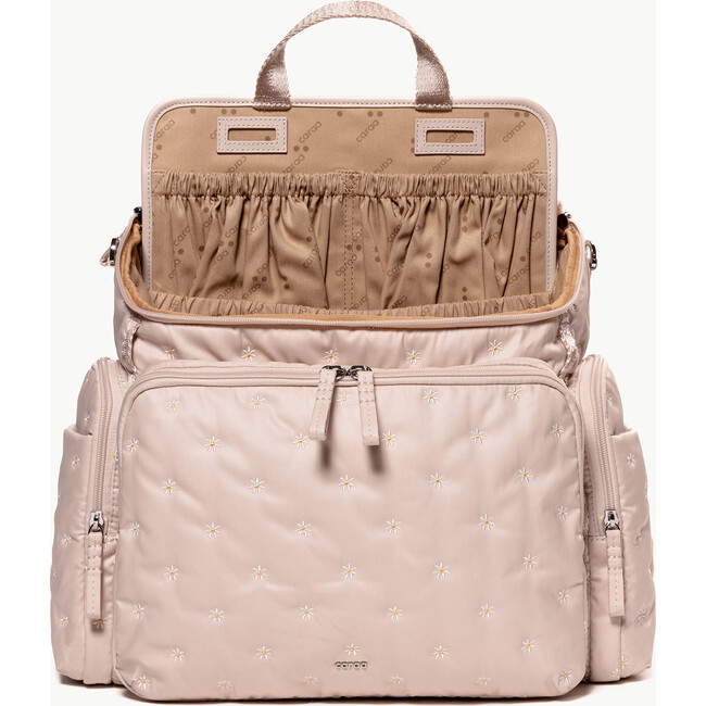 Baby Bag Large in Quartz Embroidered Organic Cotton - Diaper Bags - 7