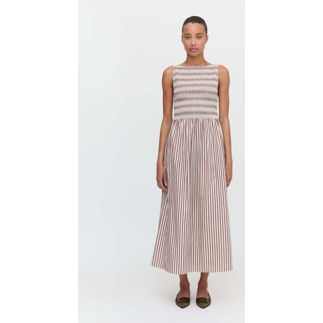 The Cosima Nap Dress, Rust Stripe - Dresses - 2