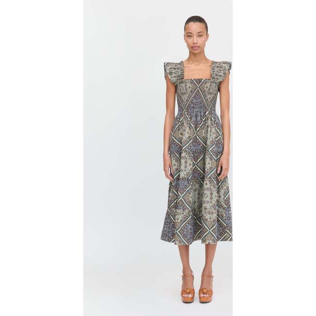 The Ellie Nap Dress, Olive Equestrian Scarf - Dresses - 2