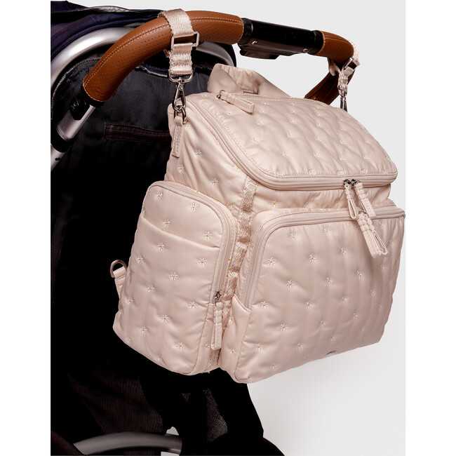 Baby Bag Large in Quartz Embroidered Organic Cotton - Diaper Bags - 8