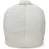 Luxe Campus Round Beanbag, Coconut Faux Rabbit Fur - Kids Seating - 2 - thumbnail