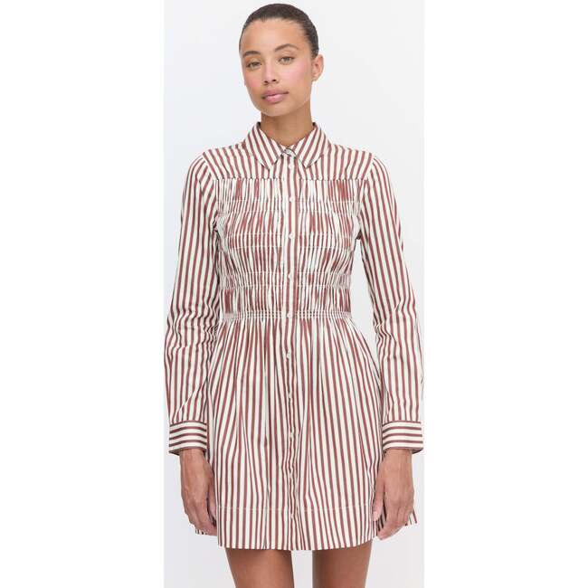 The Mira Nap Dress, Rust Stripe - Dresses - 3