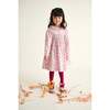 Smocked Girls Dress Sal, Pink Floral - Dresses - 2