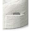 Luxe Campus Round Beanbag, Coconut Sherpa - Kids Seating - 6 - thumbnail