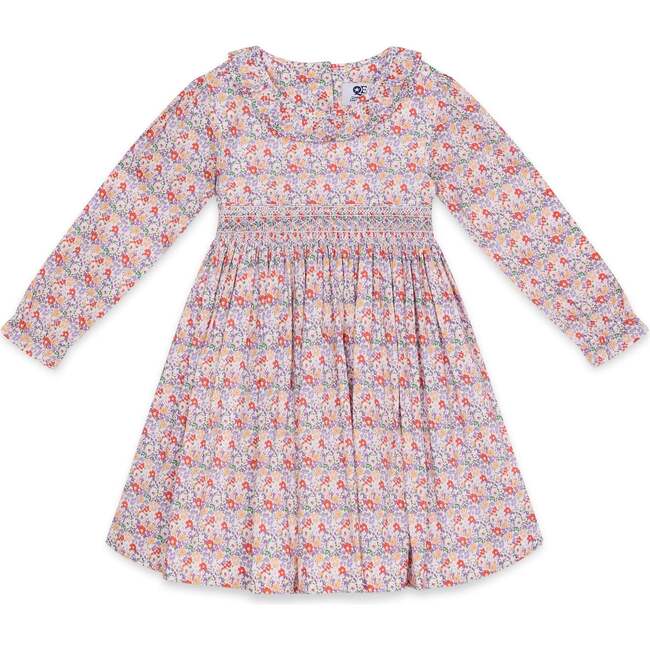 Smocked Girls Dress Coraline, Multicolor Floral