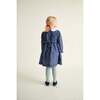 Smocked Girls Dress Joan, Navy Floral - Dresses - 2