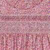 Smocked Girls Dress, Mauve, Pink Floral - Dresses - 5
