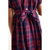 Smocked Girls Dress Kelly, Tartan - Dresses - 3