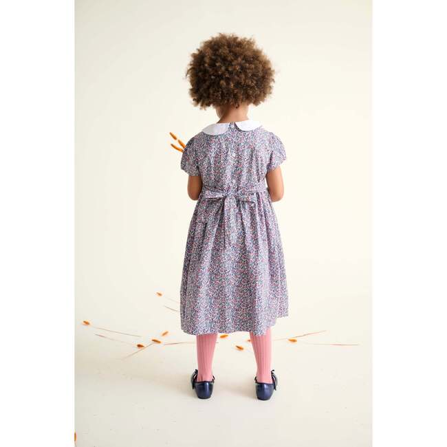Smocked Girls Dress Jezabel, Ditsy Floral - Dresses - 3