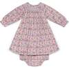 Smocked Baby Dress Mae, Multicolor Floral - Dresses - 1 - thumbnail