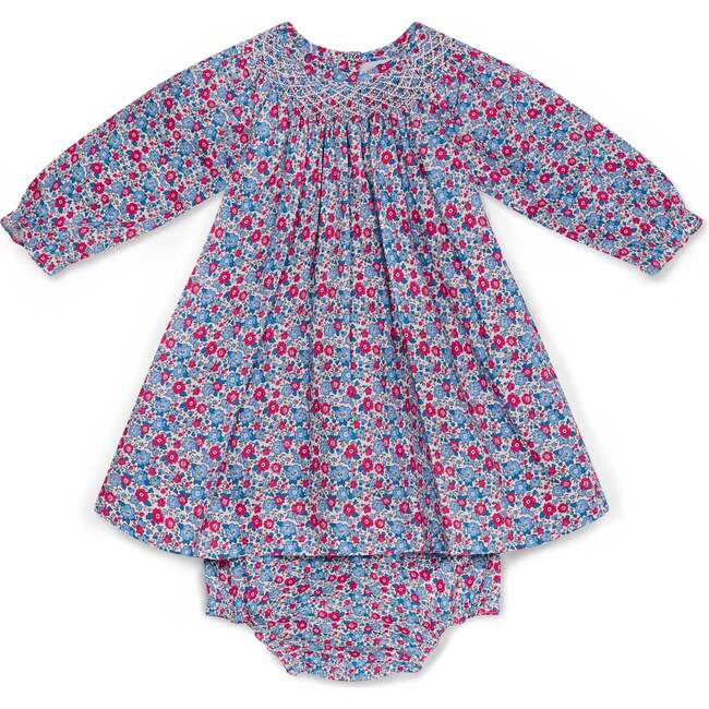 Smocked Baby Dress Odette, Floral Multicolor