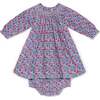 Smocked Baby Dress Odette, Floral Multicolor - Dresses - 1 - thumbnail