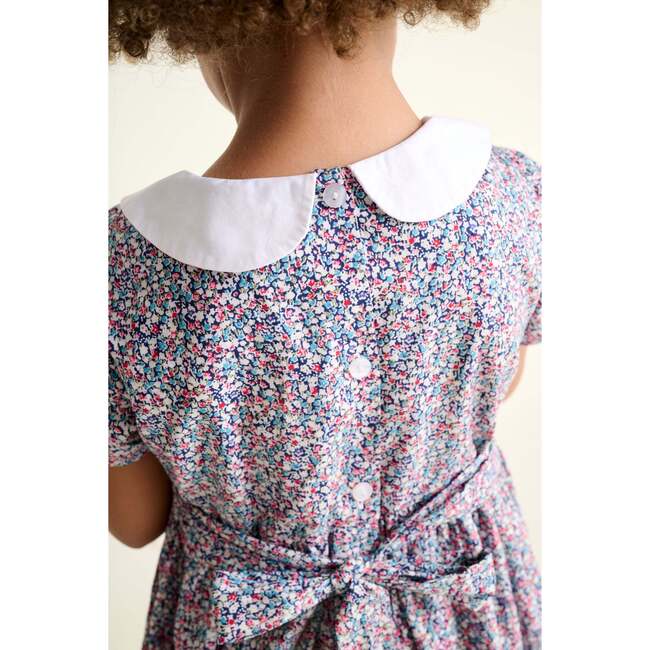 Smocked Girls Dress Jezabel, Ditsy Floral - Dresses - 4