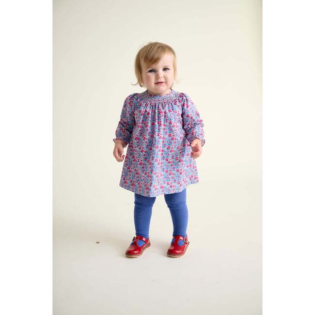 Smocked Baby Dress Odette, Floral Multicolor - Dresses - 2