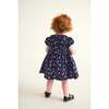 Smocked Baby Dress Indie, Navy Floral - Dresses - 3