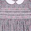 Smocked Girls Dress Jezabel, Ditsy Floral - Dresses - 5