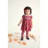 Smocked Baby Dress Kyla, Red Floral - Dresses - 2