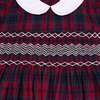 Smocked Girls Dress Kelly, Tartan - Dresses - 6