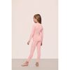 Kids TENCEL™ Modal Unisex Long PJ Set, SILVER PINK/IVORY - Pajamas - 2