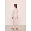 Kids Printed TENCEL™ Modal Unisex Long PJ Set, DUO STRIPES HAUTE RED/HAUTE RED - Pajamas - 3