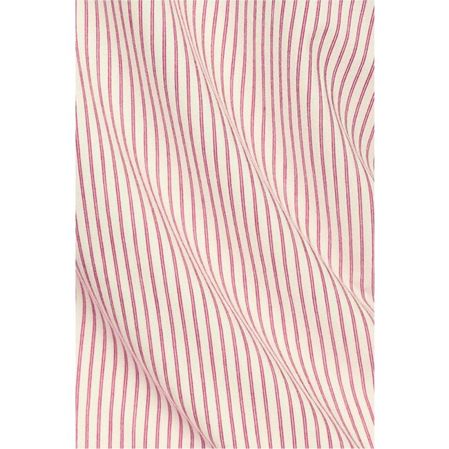 Kids Printed TENCEL™ Modal Unisex Long PJ Set, DUO STRIPES HAUTE RED/HAUTE RED - Pajamas - 4