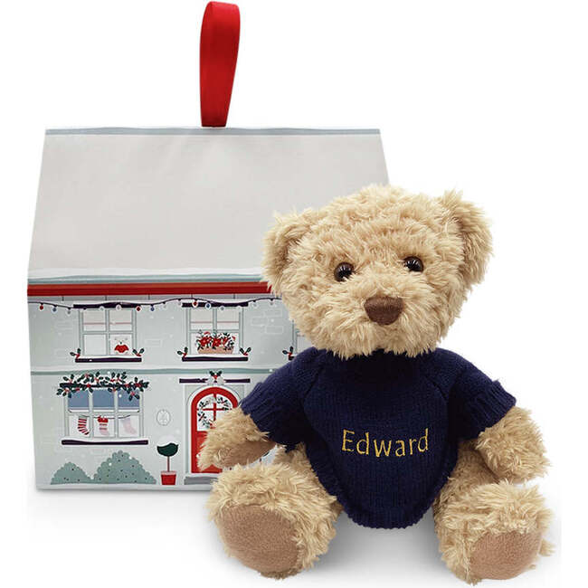 Personalized Send a Christmas Cuddle Bear, Blue