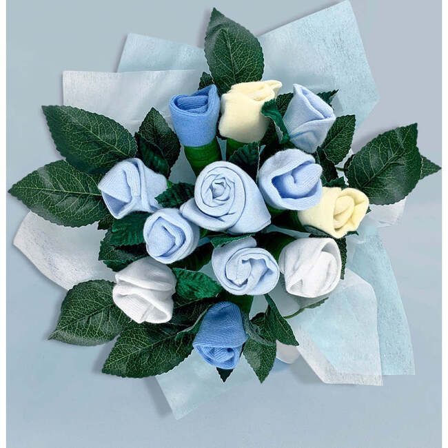 Personalized Little Blue Bunny Welcome Baby Hamper