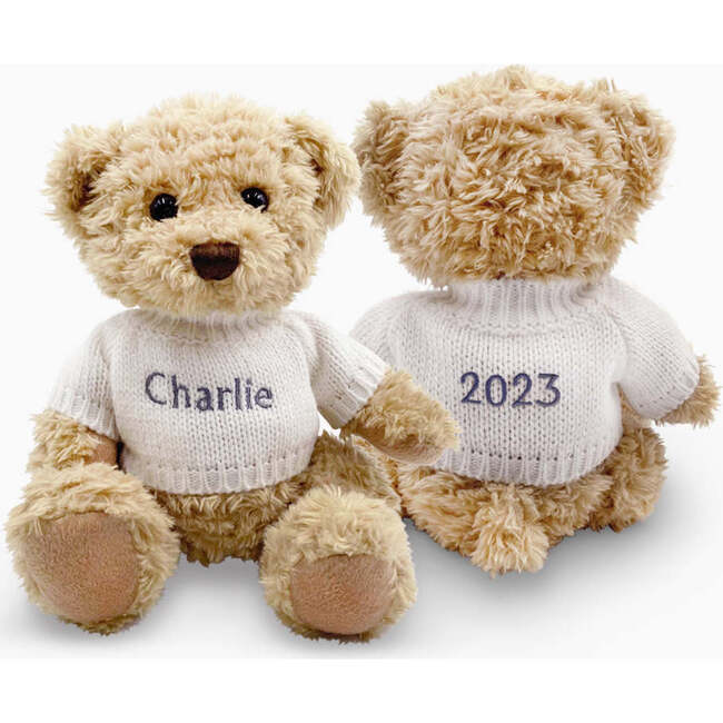 Personalized Bertie Year Bear White