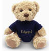 Personalized Bertie Bear, Navy - Plush - 1 - thumbnail