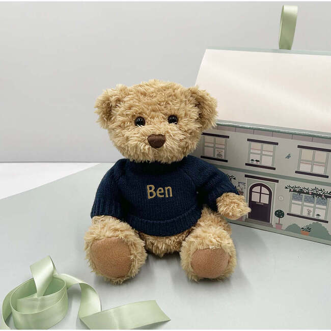 Personalized Bertie Bear, Navy - Plush - 2