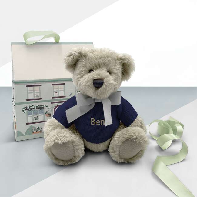 Personalized Berkeley Bear, Navy - Plush - 2