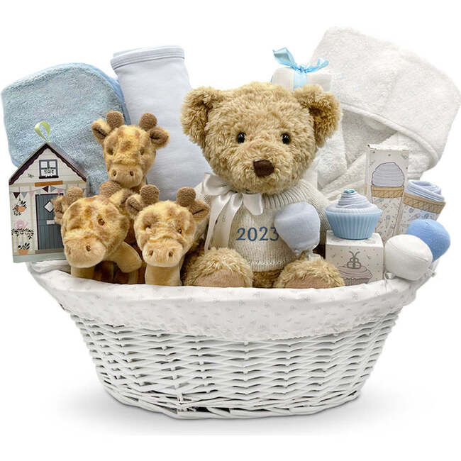 My First Year Giraffe Hamper, Blue - Mixed Apparel Set - 1