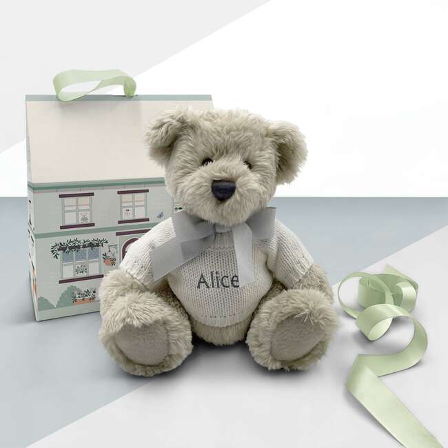 Personalized Berkeley Bear, White