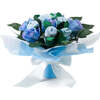Hand Tied Baby Clothes Bouquet, Blue - Mixed Apparel Set - 1 - thumbnail