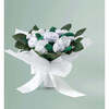 Hand Tied Baby Clothes Bouquet With Personalized Snuggle Wrap, White - Mixed Apparel Set - 2