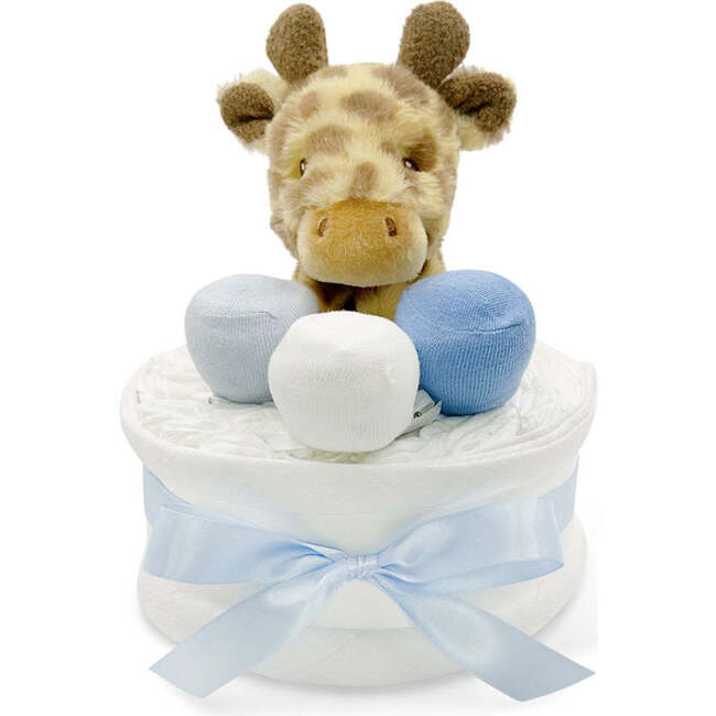 Georgie Giraffe Diaper Cake, Blue - Mixed Gift Sets - 1