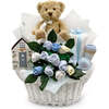 Bertie's New Baby Boy Gift Basket - Mixed Apparel Set - 1 - thumbnail
