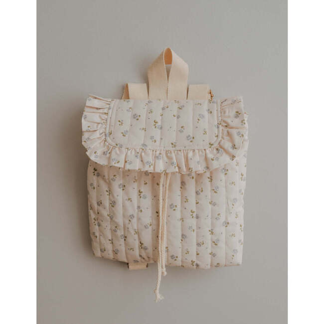 Eloise Quilted Backpack in Vintage Petite Blue