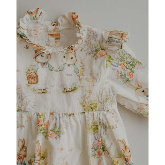 Aoki 3/4 Sleeve Dress, Woodland Bunny Cottage Charm - Dresses - 2