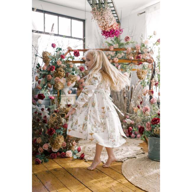Aoki Long Sleeve Dress, Woodland Bunny Cottage Charm - Dresses - 2