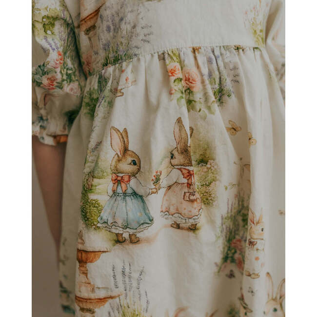 Aoki Long Sleeve Dress, Woodland Bunny Cottage Charm - Dresses - 3