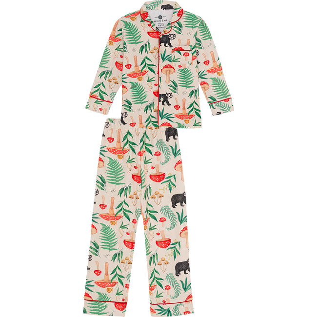 El Bosque De Albeart Crudo, Button Up Longsleeve Pajamas