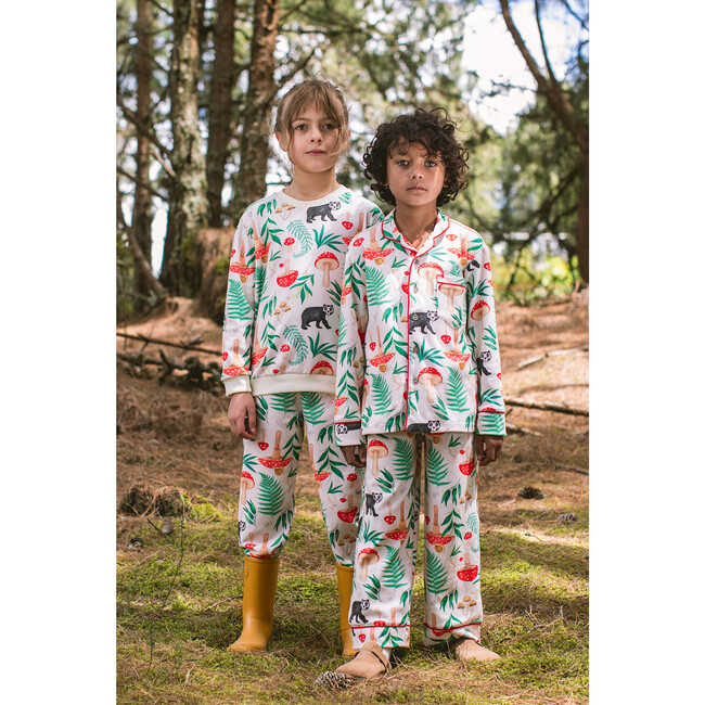 El Bosque De Albeart Crudo, Button Up Longsleeve Pajamas - Pajamas - 3