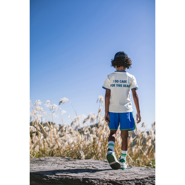 Cotton Waffle Azul Rey, Retro Shorts - Shorts - 3