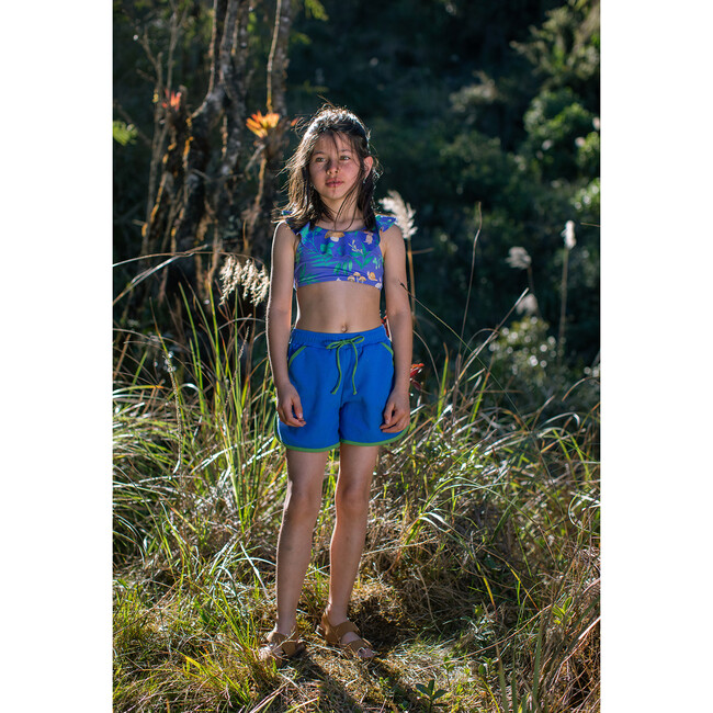Cotton Waffle Azul Rey, Retro Shorts - Shorts - 4