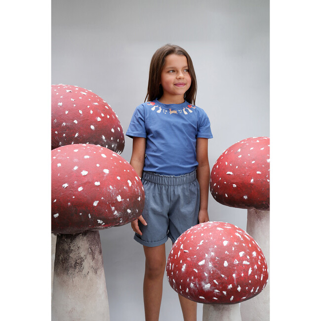 Conejos Azul, Cotton T-Shirt - T-Shirts - 4