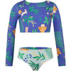 Bosque De Conejos Azul, Sun Longsleeve Bikini - Two Pieces - 1 - thumbnail