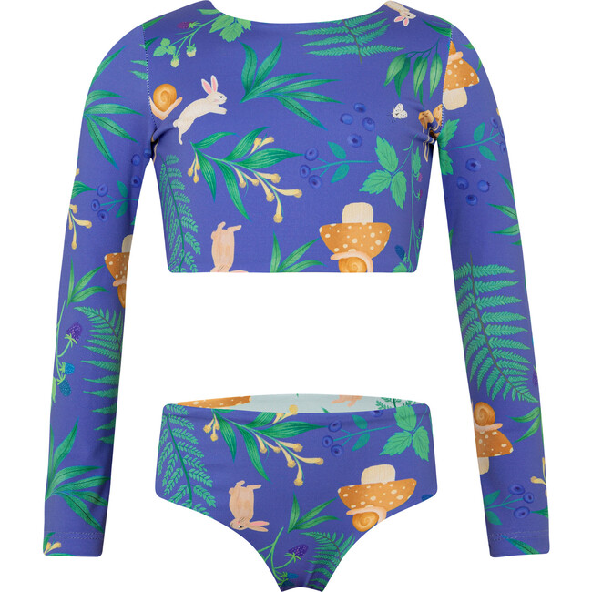 Bosque De Conejos Azul, Sun Longsleeve Bikini - Two Pieces - 2