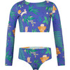 Bosque De Conejos Azul, Sun Longsleeve Bikini - Two Pieces - 2