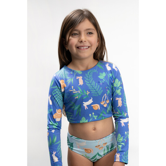 Bosque De Conejos Azul, Sun Longsleeve Bikini - Two Pieces - 3